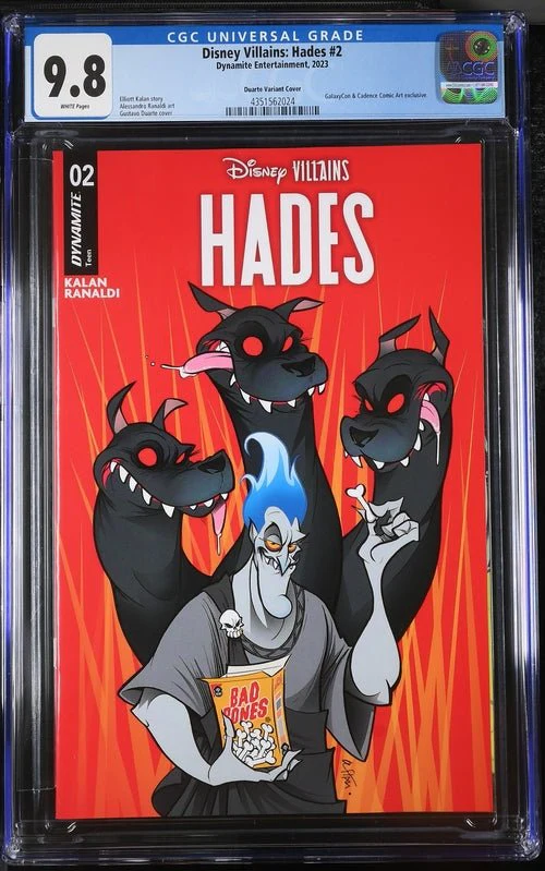 Disney Villains Hades #2 GalaxyCon Exclusive Duarte Trade Variant CGC Universal Grade 9.8 - Image 6