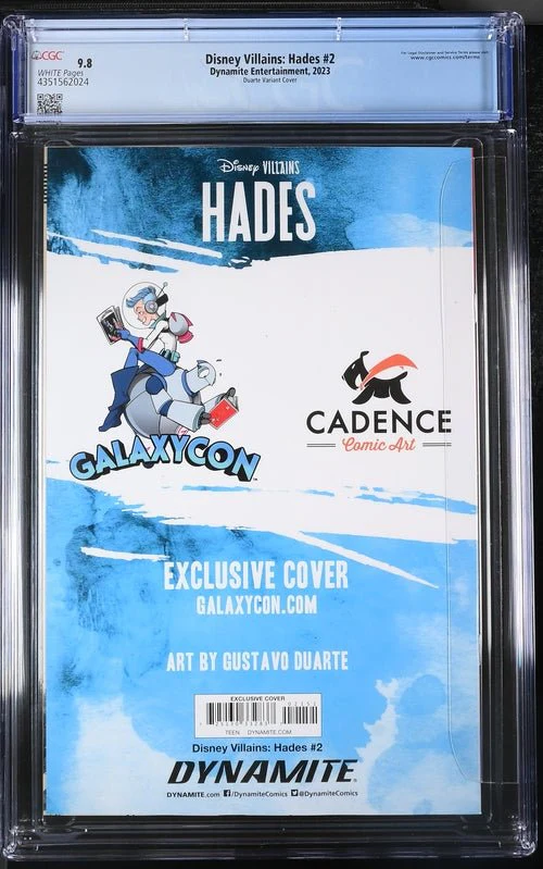 Disney Villains Hades #2 GalaxyCon Exclusive Duarte Trade Variant CGC Universal Grade 9.8 - Image 7