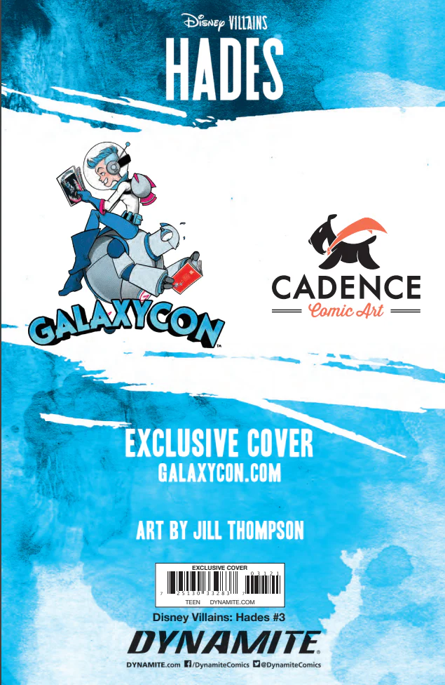 Disney Villians Hades #3 GalaxyCon Exclusive Jill Thompson Trade Variant Comic Book - Image 3