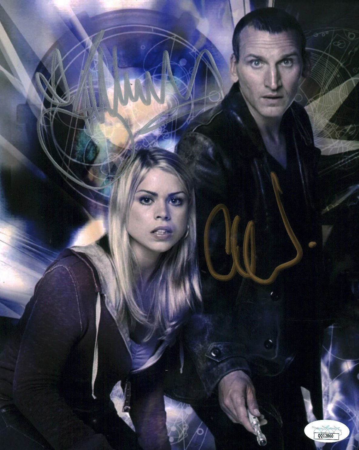 Doctor Who 8x10 Photo Cast x2 Signed Eccleston, Piper JSA Certified Autograph - Image 5
