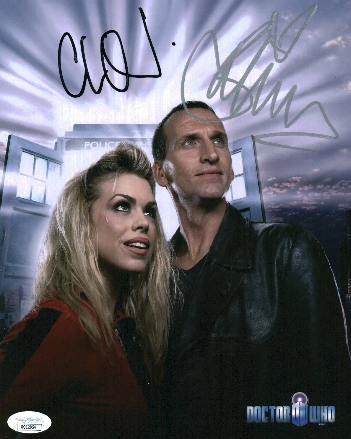Doctor Who 8x10 Photo Cast x2 Signed Eccleston, Piper JSA Certified Autograph - Image 3