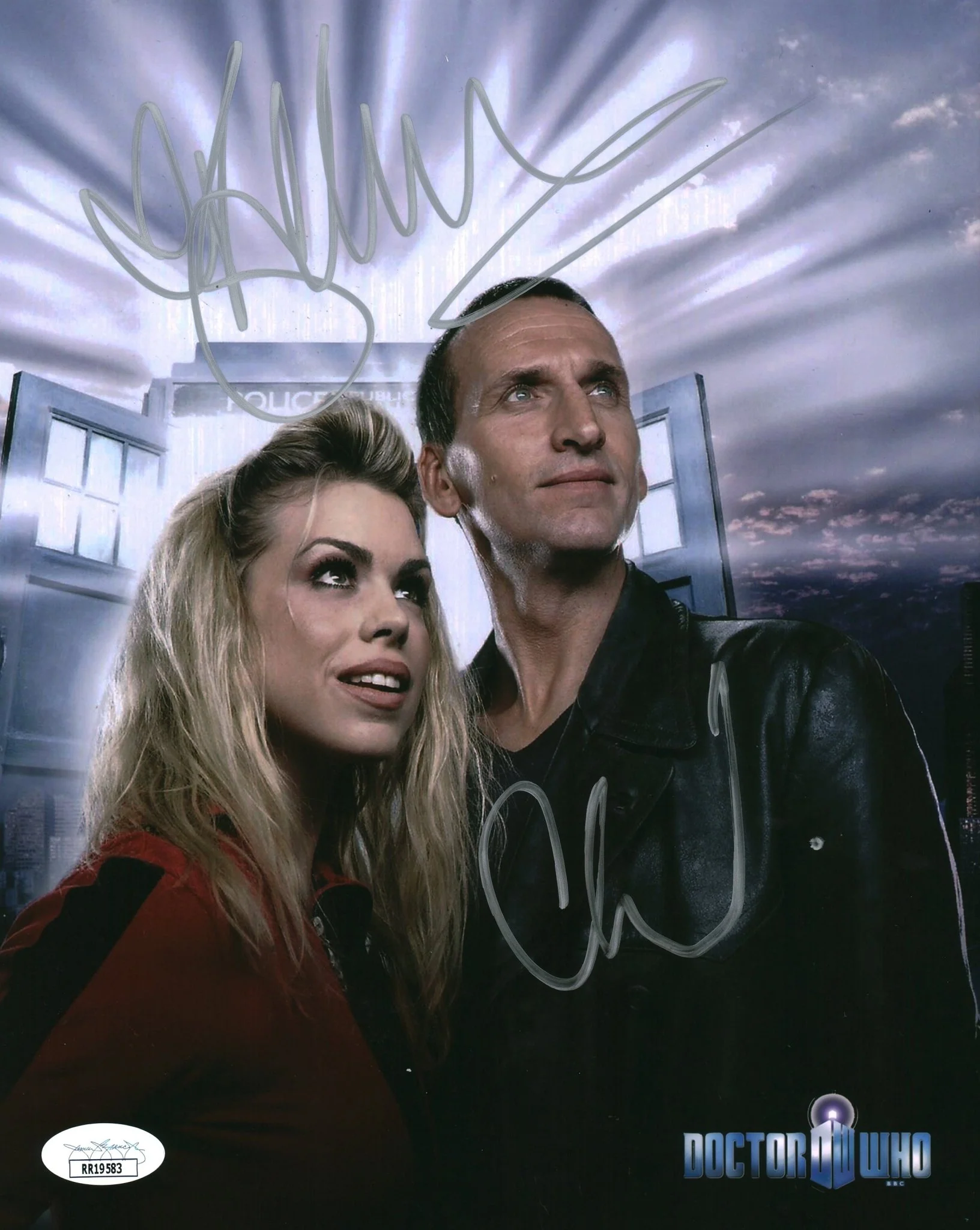 Doctor Who 8x10 Photo Cast x2 Signed Eccleston, Piper JSA Certified Autograph - Image 4