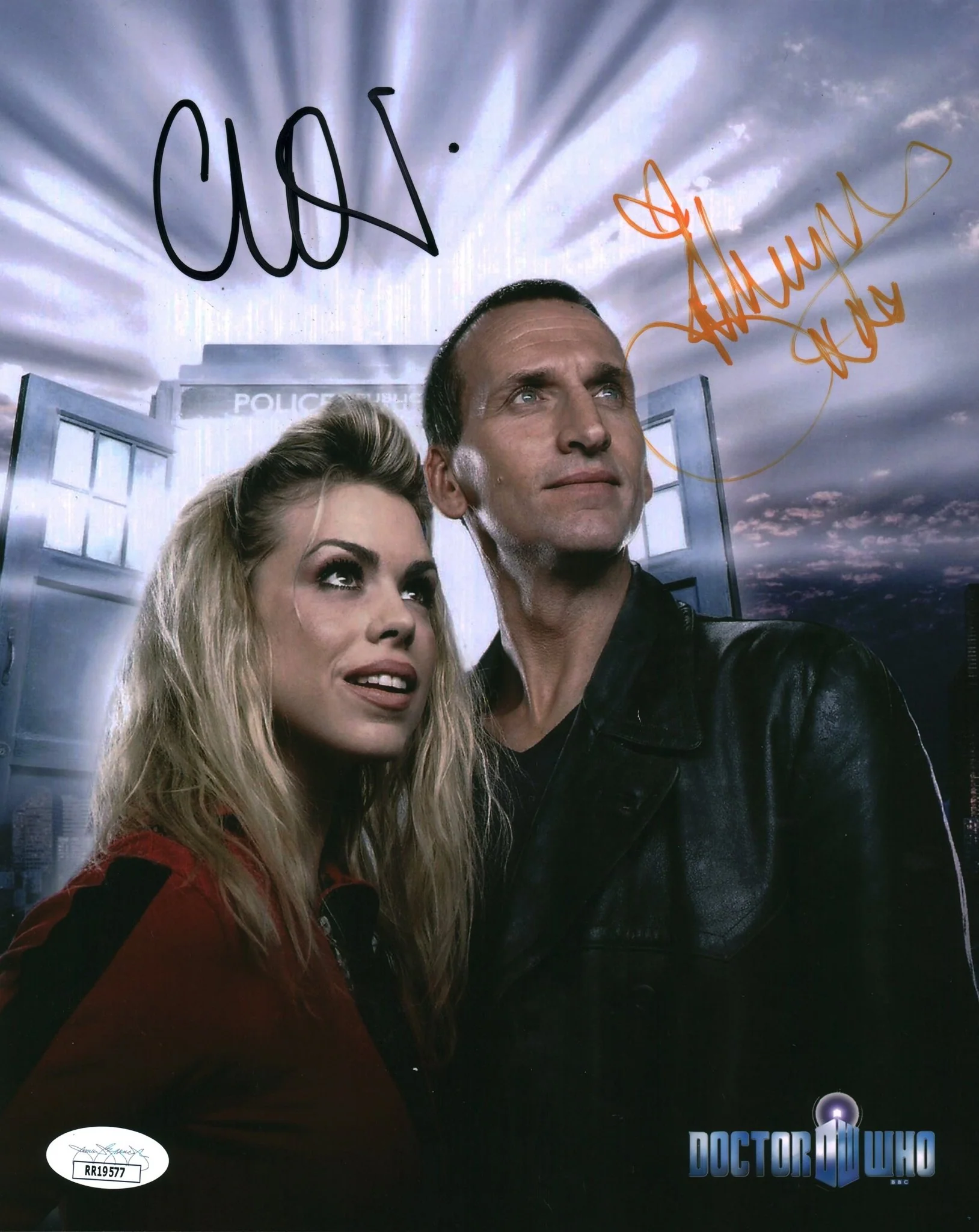 Doctor Who 8x10 Photo Cast x2 Signed Eccleston, Piper JSA Certified Autograph - Image 5