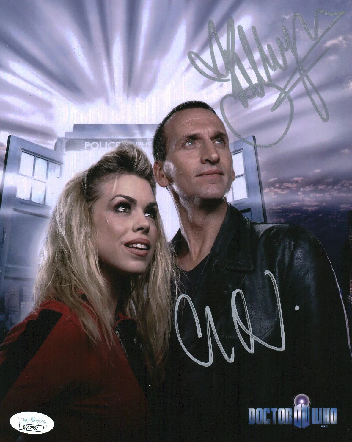 Doctor Who 8x10 Photo Cast x2 Signed Eccleston, Piper JSA Certified Autograph - Image 6