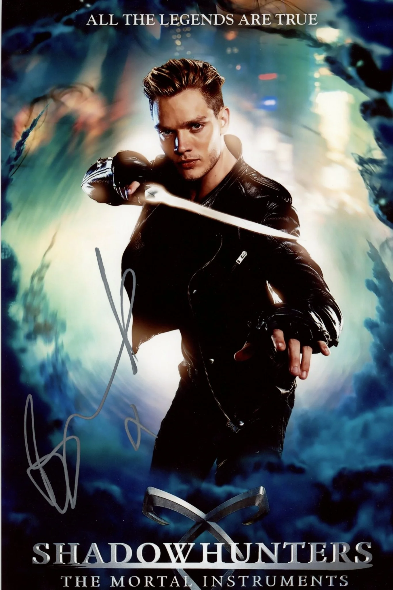 Dominic Sherwood Shadowhunters 8x12 Signed Photo JSA Certified Autograph