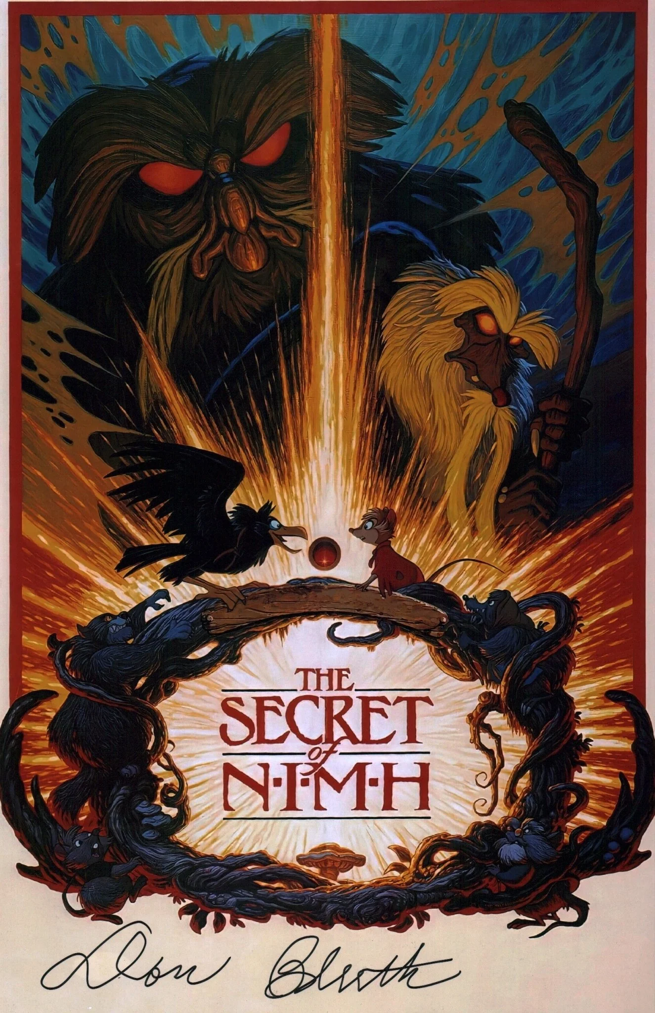 Don Bluth The Secret of NIMH 11x17 Photo Poster Signed JSA Certified Autograph - Image 2