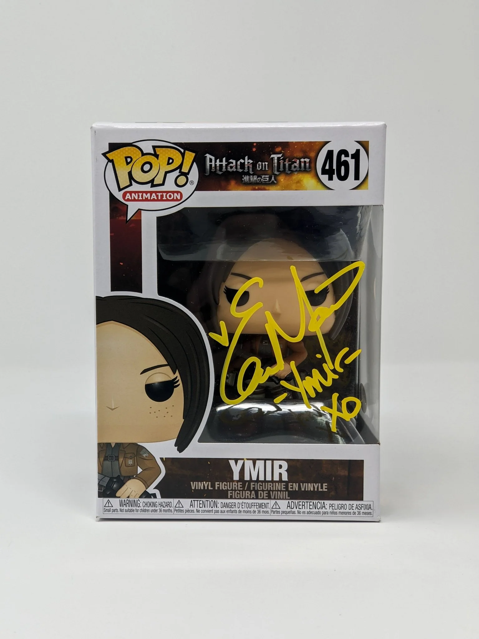Elizabeth Maxwell Attack on Titan Ymir #461 Signed Funko Pop JSA Certified Autograph - Image 3
