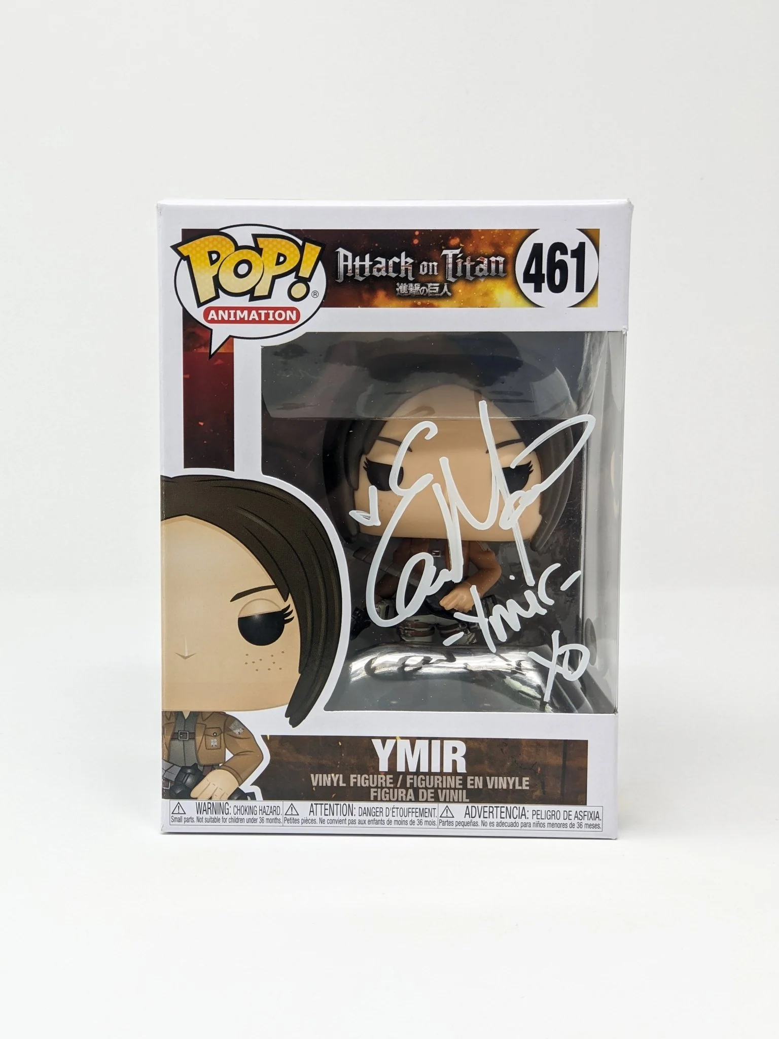 Elizabeth Maxwell Attack on Titan Ymir #461 Signed Funko Pop JSA Certified Autograph - Image 4