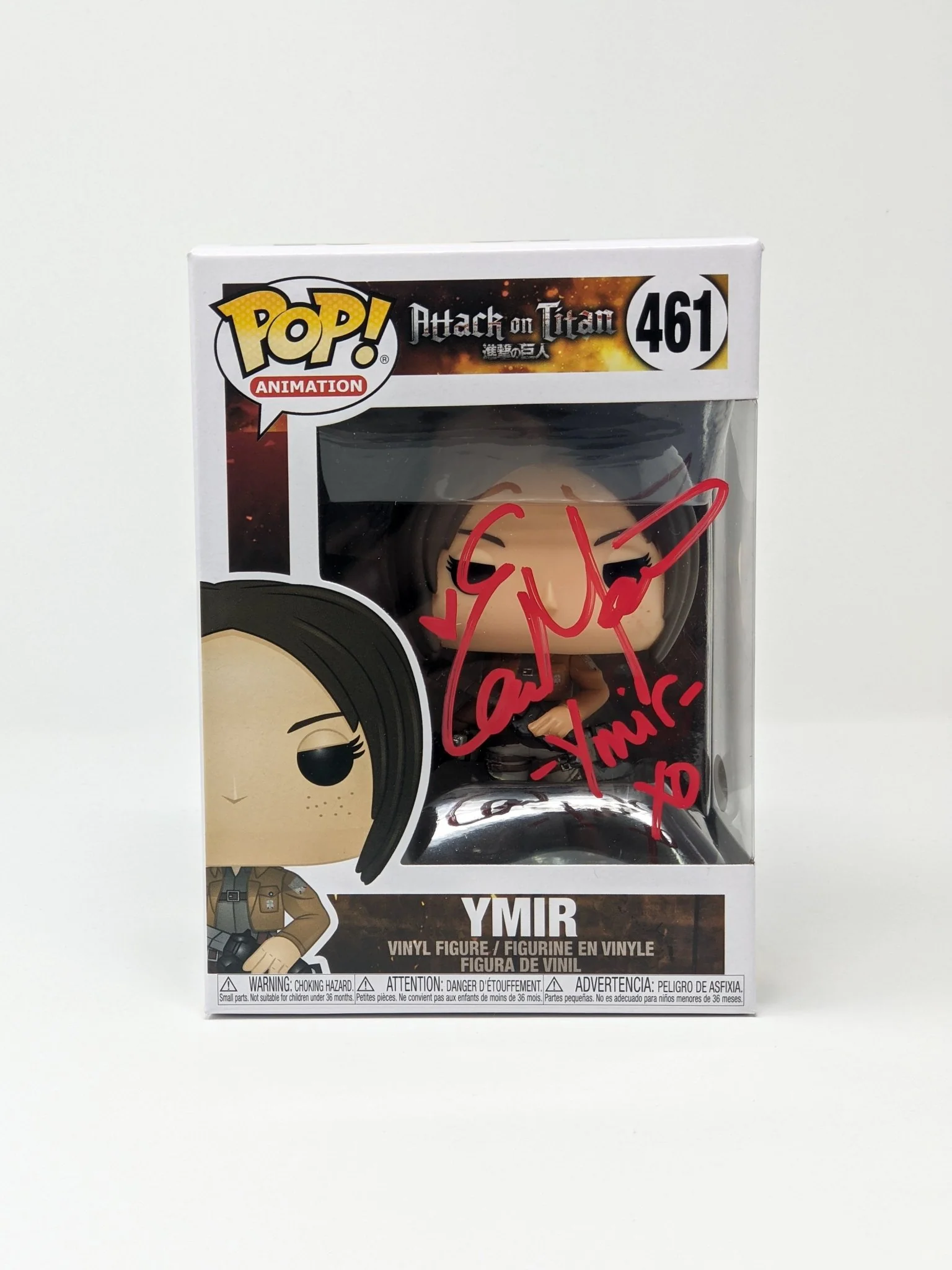 Elizabeth Maxwell Attack on Titan Ymir #461 Signed Funko Pop JSA Certified Autograph - Image 5