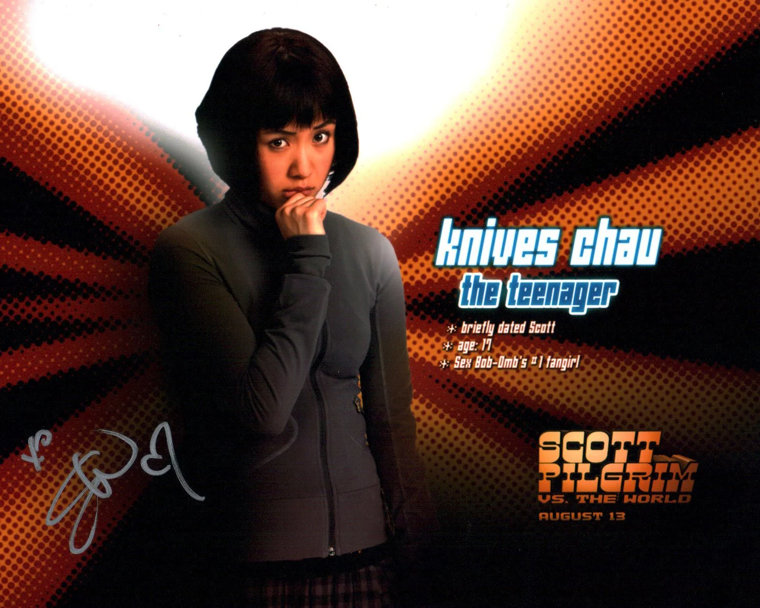 Ellen Wong Scott Pilgrim vs. The World 8x10 Signed Photo JSA Certified Autograph - Image 2