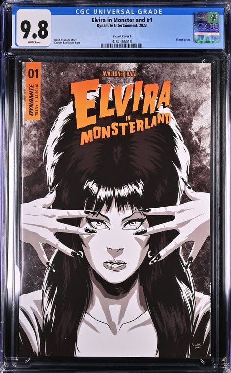 Elvira in Monsterland #1 Cover F Baal 1:10 Dynamite Entertainment CGC Universal Grade 9.8 - Image 2
