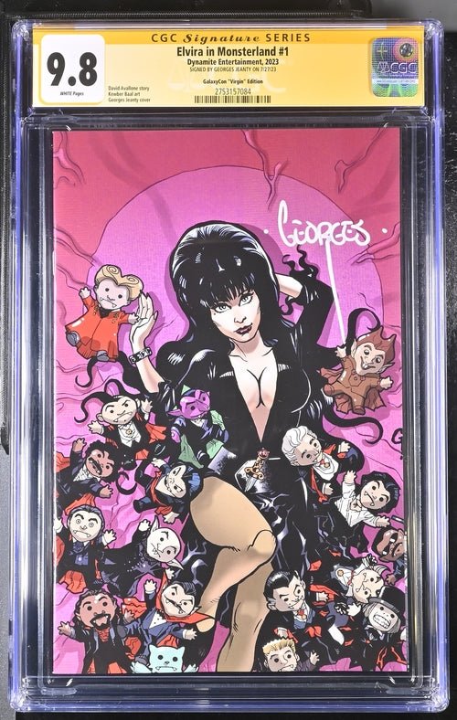 Elvira In Monsterland #1 Dynamite Entertainment GalaxyCon Edition CGC Signature Series 9.8 Signed Georges Jeanty - Image 10