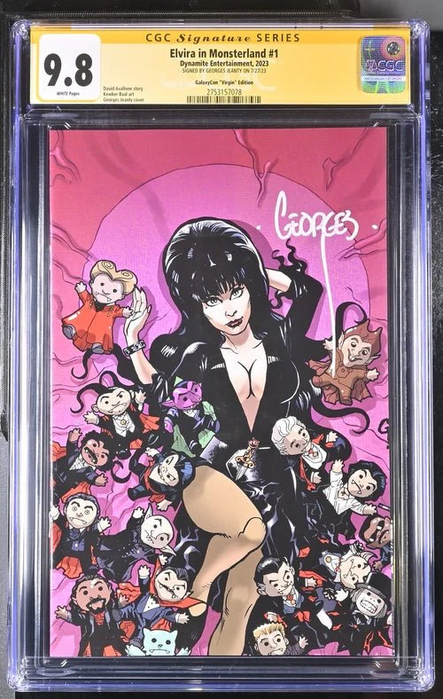 Elvira In Monsterland #1 Dynamite Entertainment GalaxyCon Edition CGC Signature Series 9.8 Signed Georges Jeanty - Image 12