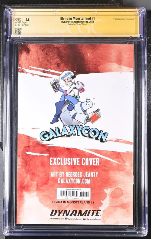 Elvira In Monsterland #1 Dynamite Entertainment GalaxyCon Edition CGC Signature Series 9.8 Signed Georges Jeanty - Image 13