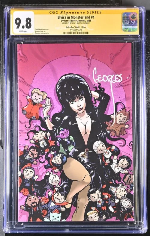 Elvira In Monsterland #1 Dynamite Entertainment GalaxyCon Edition CGC Signature Series 9.8 Signed Georges Jeanty - Image 16