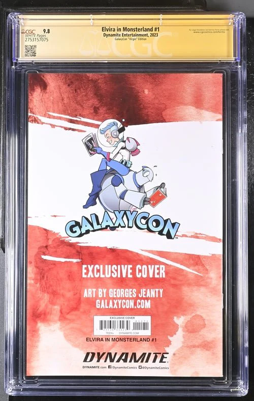 Elvira In Monsterland #1 Dynamite Entertainment GalaxyCon Edition CGC Signature Series 9.8 Signed Georges Jeanty - Image 17