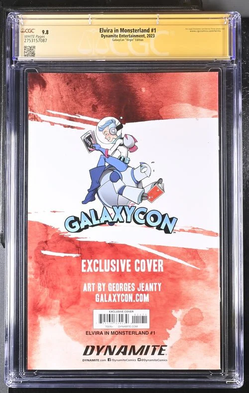 Elvira In Monsterland #1 Dynamite Entertainment GalaxyCon Edition CGC Signature Series 9.8 Signed Georges Jeanty - Image 19