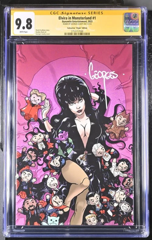 Elvira In Monsterland #1 Dynamite Entertainment GalaxyCon Edition CGC Signature Series 9.8 Signed Georges Jeanty - Image 20