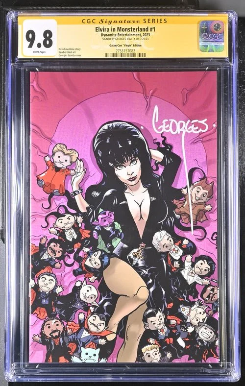 Elvira In Monsterland #1 Dynamite Entertainment GalaxyCon Edition CGC Signature Series 9.8 Signed Georges Jeanty - Image 6