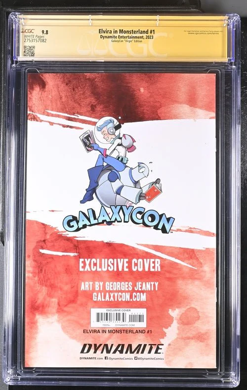 Elvira In Monsterland #1 Dynamite Entertainment GalaxyCon Edition CGC Signature Series 9.8 Signed Georges Jeanty - Image 7