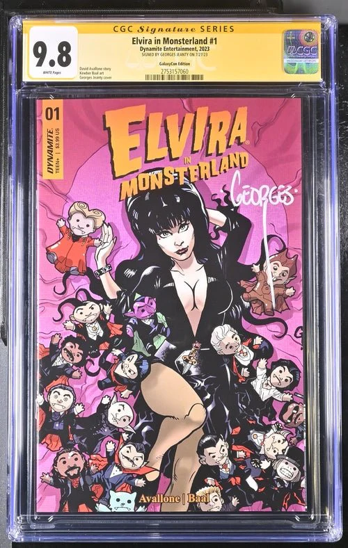 Elvira In Monsterland #1 Dynamite Entertainment GalaxyCon Edition CGC Signature Series 9.8 Signed Georges Jeanty - Image 10