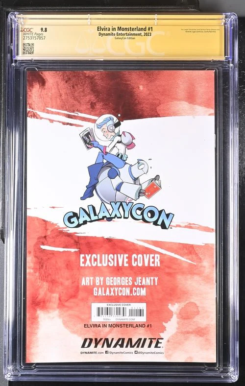 Elvira In Monsterland #1 Dynamite Entertainment GalaxyCon Edition CGC Signature Series 9.8 Signed Georges Jeanty - Image 13