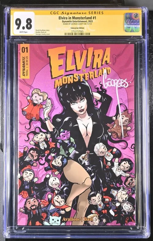 Elvira In Monsterland #1 Dynamite Entertainment GalaxyCon Edition CGC Signature Series 9.8 Signed Georges Jeanty - Image 14