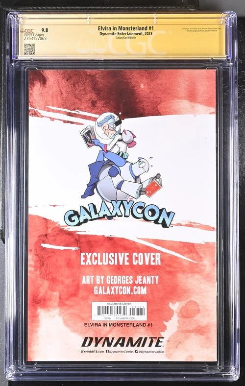 Elvira In Monsterland #1 Dynamite Entertainment GalaxyCon Edition CGC Signature Series 9.8 Signed Georges Jeanty - Image 15