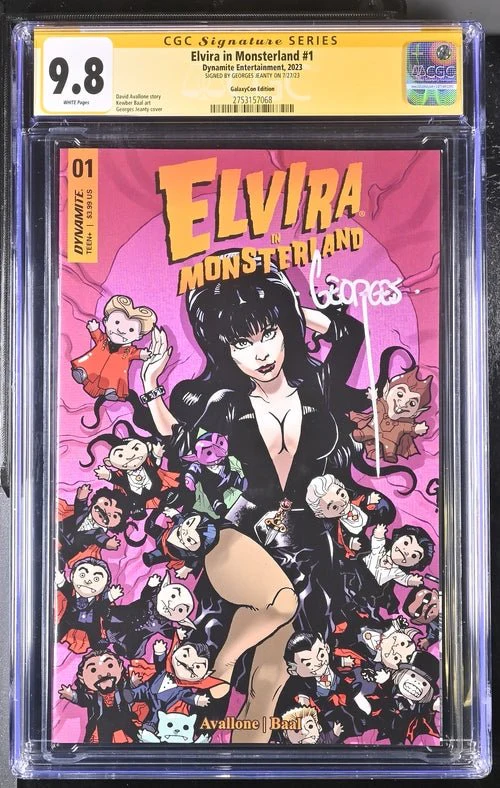 Elvira In Monsterland #1 Dynamite Entertainment GalaxyCon Edition CGC Signature Series 9.8 Signed Georges Jeanty - Image 16