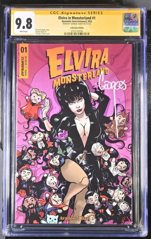 Elvira In Monsterland #1 Dynamite Entertainment GalaxyCon Edition CGC Signature Series 9.8 Signed Georges Jeanty - Image 18