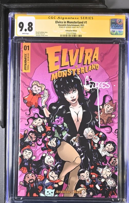 Elvira In Monsterland #1 Dynamite Entertainment GalaxyCon Edition CGC Signature Series 9.8 Signed Georges Jeanty - Image 20