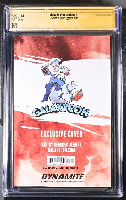 Elvira In Monsterland #1 Dynamite Entertainment GalaxyCon Edition CGC Signature Series 9.8 Signed Georges Jeanty - Image 21