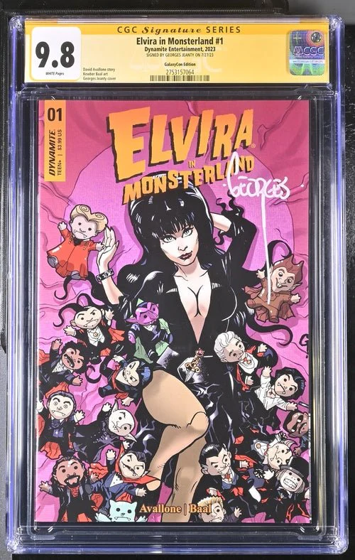 Elvira In Monsterland #1 Dynamite Entertainment GalaxyCon Edition CGC Signature Series 9.8 Signed Georges Jeanty - Image 6