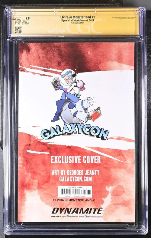 Elvira In Monsterland #1 Dynamite Entertainment GalaxyCon Edition CGC Signature Series 9.8 Signed Georges Jeanty - Image 7