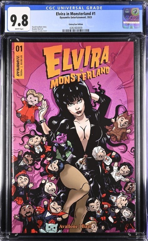 Elvira In Monsterland #1 GalaxyCon Exclusive Edition Dynamite Entertainment CGC Universal Grade 9.8 - Image 2
