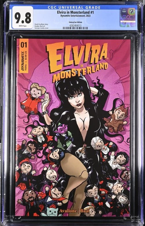 Elvira In Monsterland #1 GalaxyCon Exclusive Edition Dynamite Entertainment CGC Universal Grade 9.8 - Image 8
