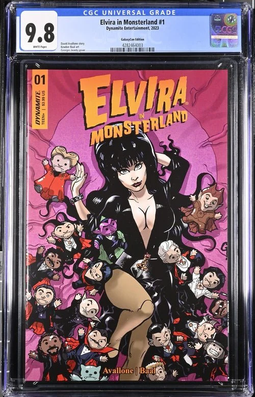 Elvira In Monsterland #1 Georges Jeanty GalaxyCon Exclusive Virgin Variant Dynamite Entertainment CGC Universal Grade 9.8 - Image 10