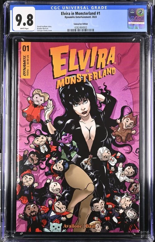 Elvira In Monsterland #1 Georges Jeanty GalaxyCon Exclusive Virgin Variant Dynamite Entertainment CGC Universal Grade 9.8 - Image 12