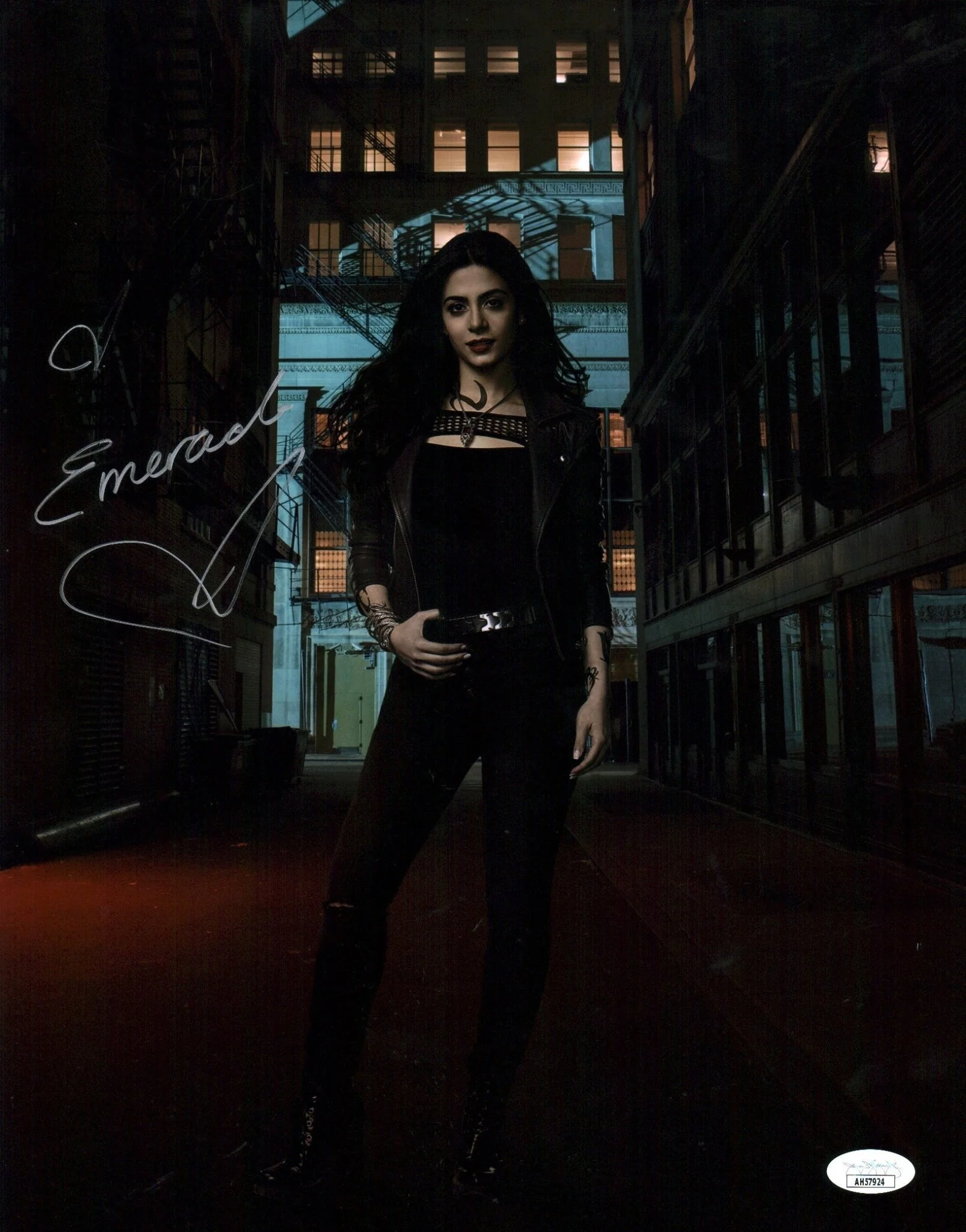 Emeraude Toubia Shadowhunters 11x14 Signed Photo Poster JSA Certified Autograph - Image 3