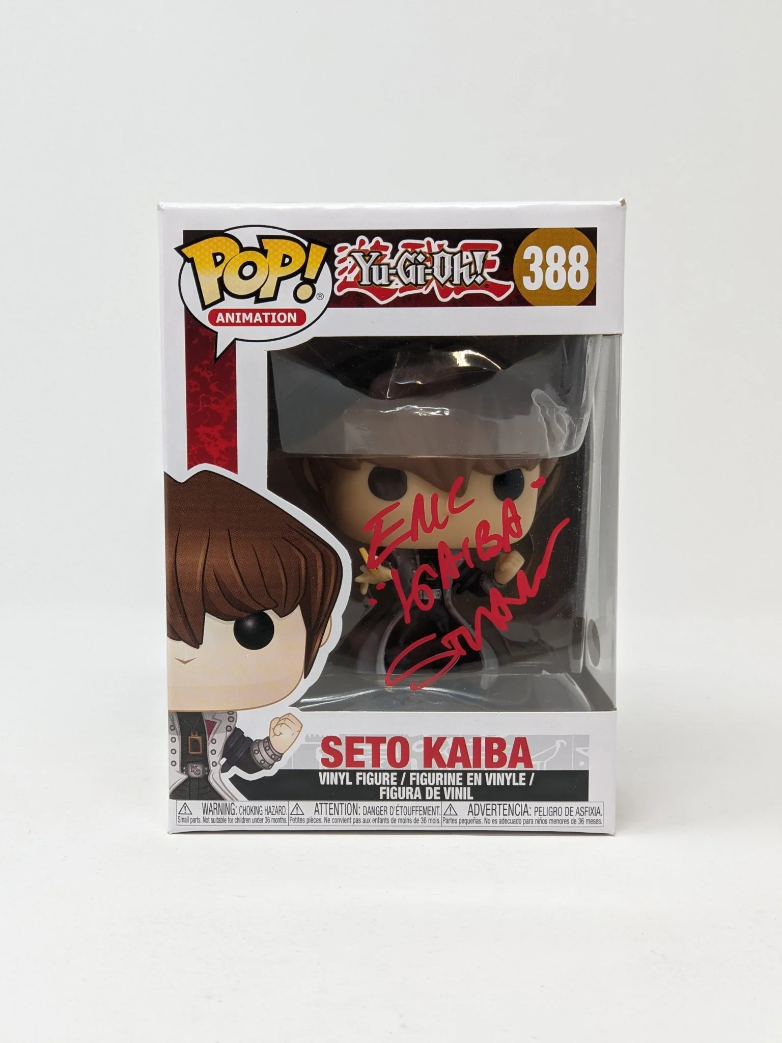 Eric Stuart YuGiOh Seto Kaiba #388 Signed Funko Pop JSA Certified Autograph - Image 2
