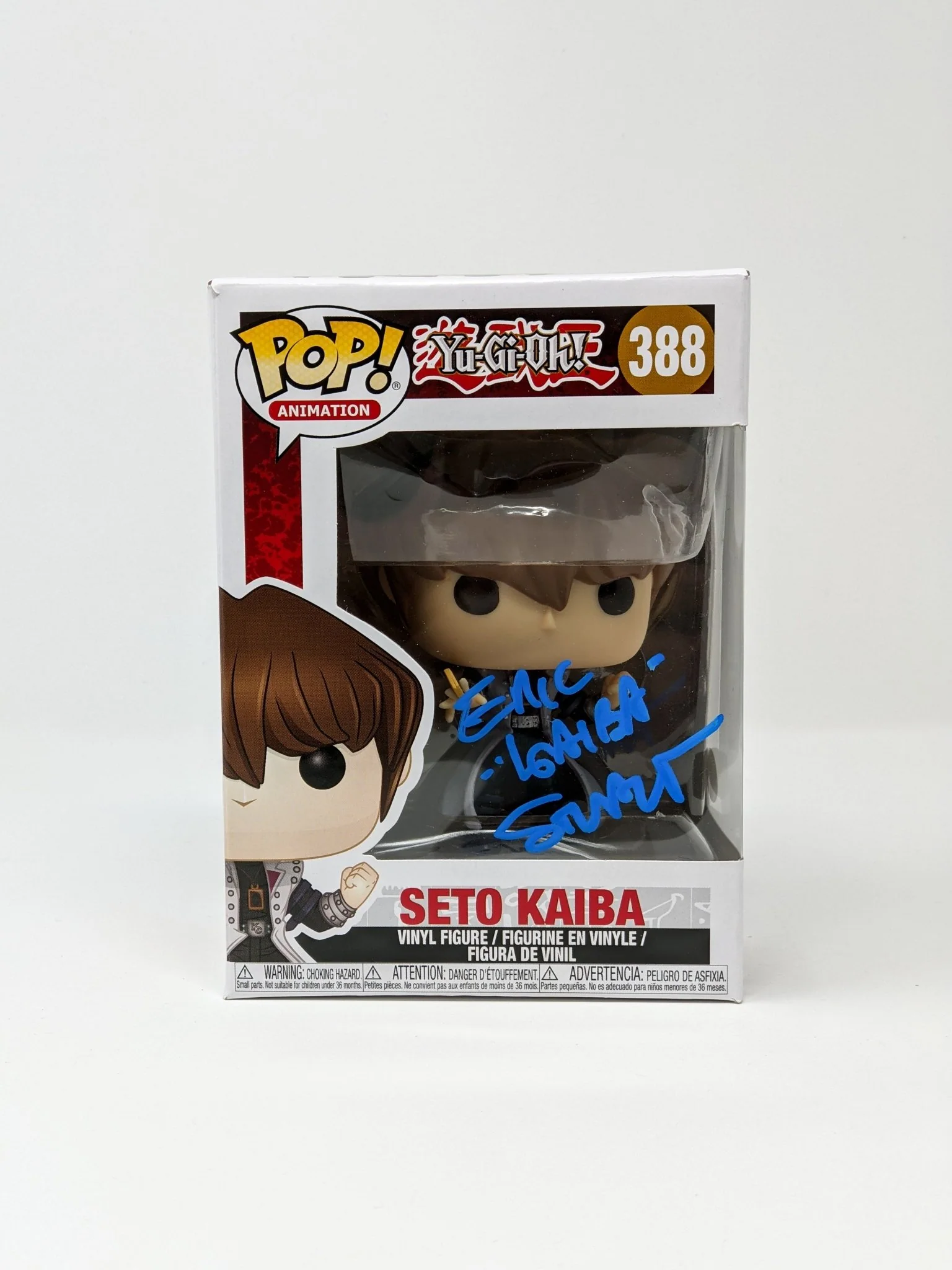 Eric Stuart YuGiOh Seto Kaiba #388 Signed Funko Pop JSA Certified Autograph - Image 5