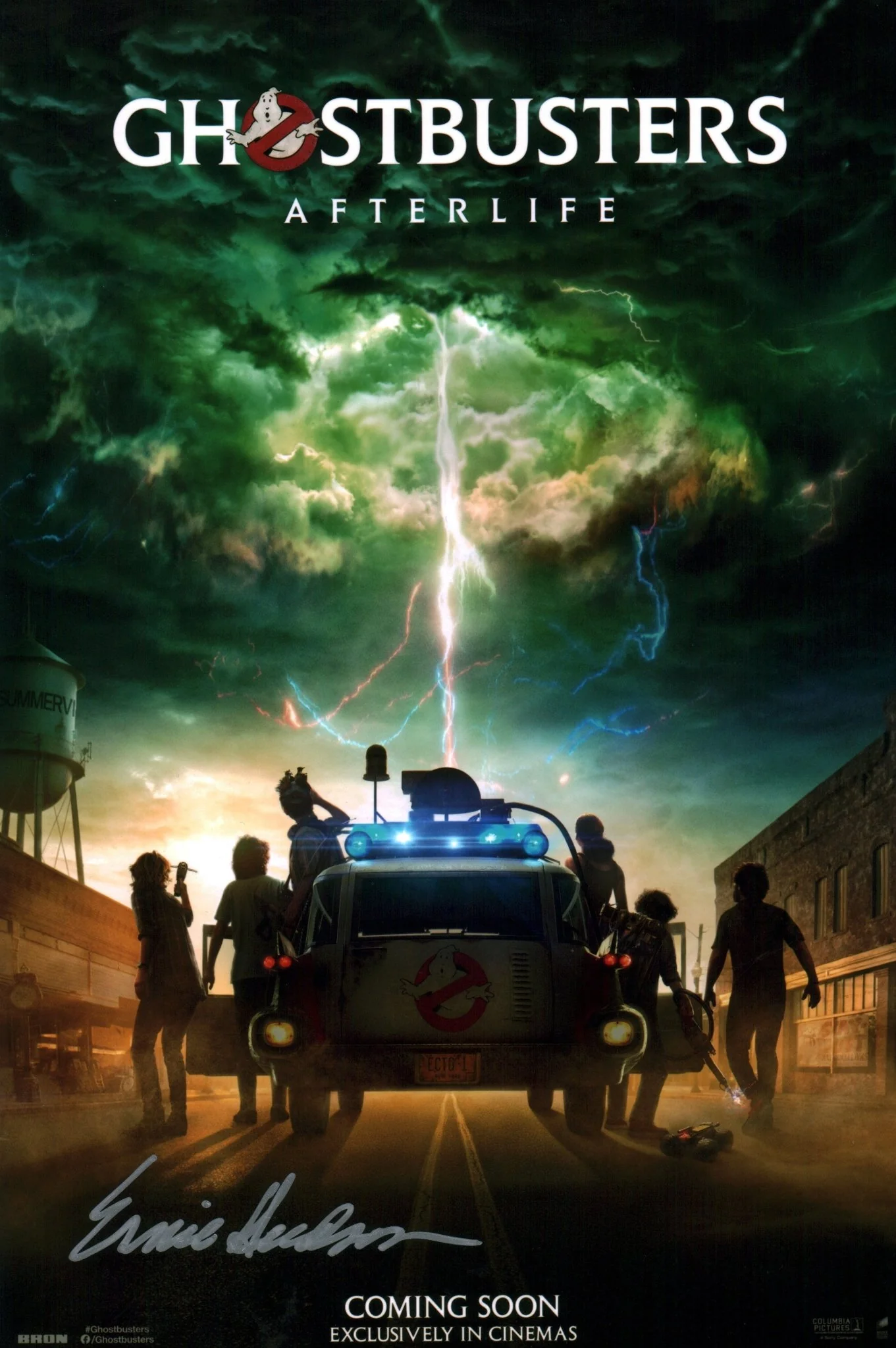Ernie Hudson Ghostbusters 8x12 Signed Photo JSA Certified Autograph