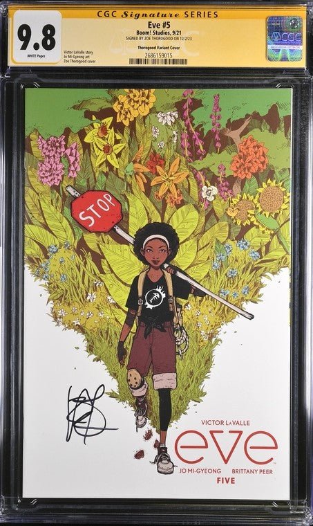 Eve #5 Boom! Studios CGC Signature Series 9.8 Signed Zoe Thorogood - Image 2