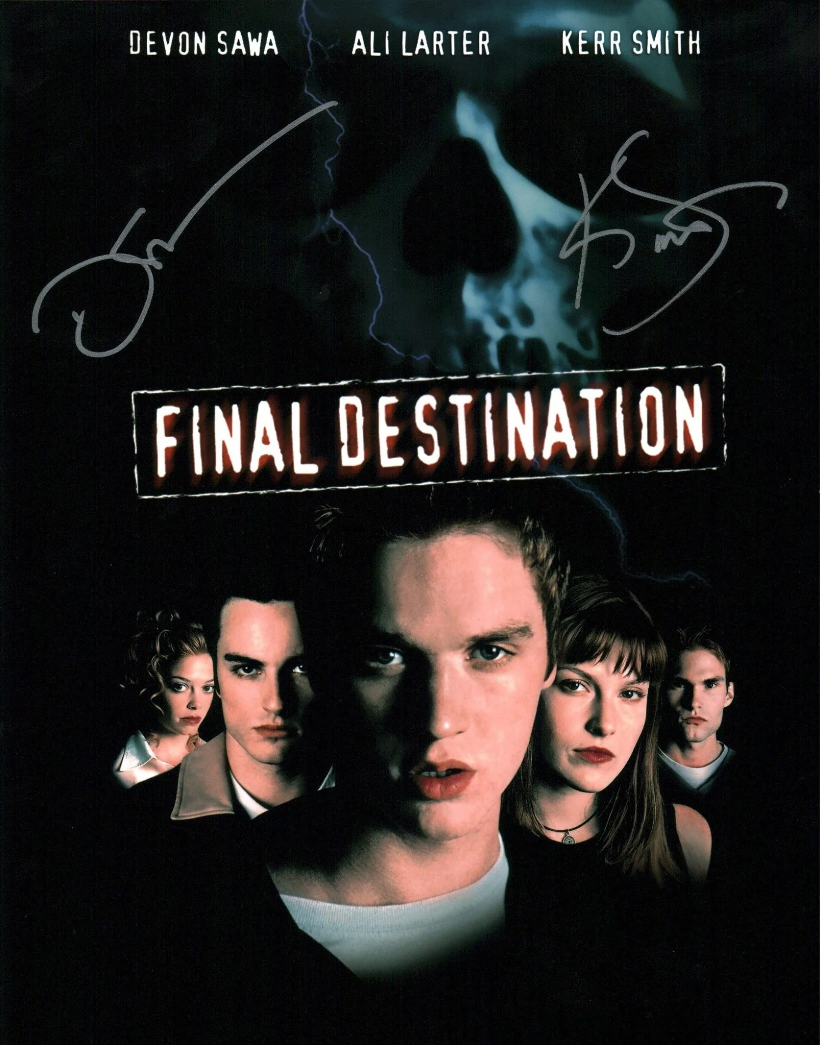 Final Destination 11x14 Cast x2 Sawa, Smith Signed Photo Poster JSA Certified Autograph