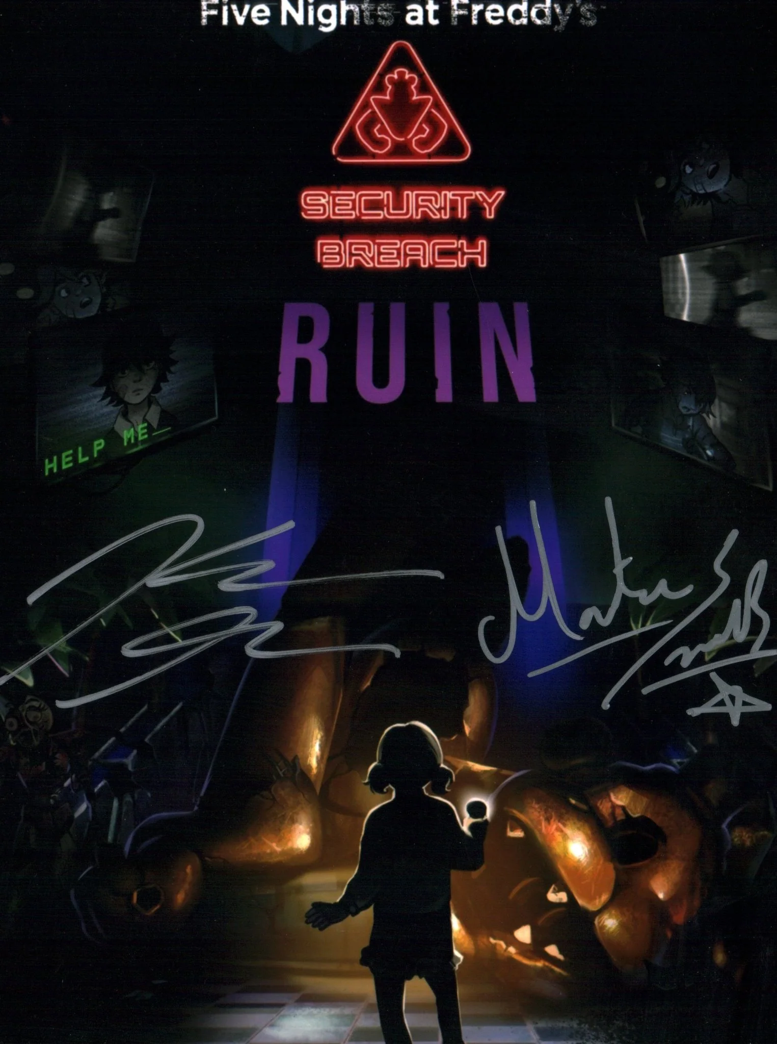 Five Nights at Freddy's 8x10 Signed Photo Cast x2 Goff Svetek JSA Certified Autograph - Image 2