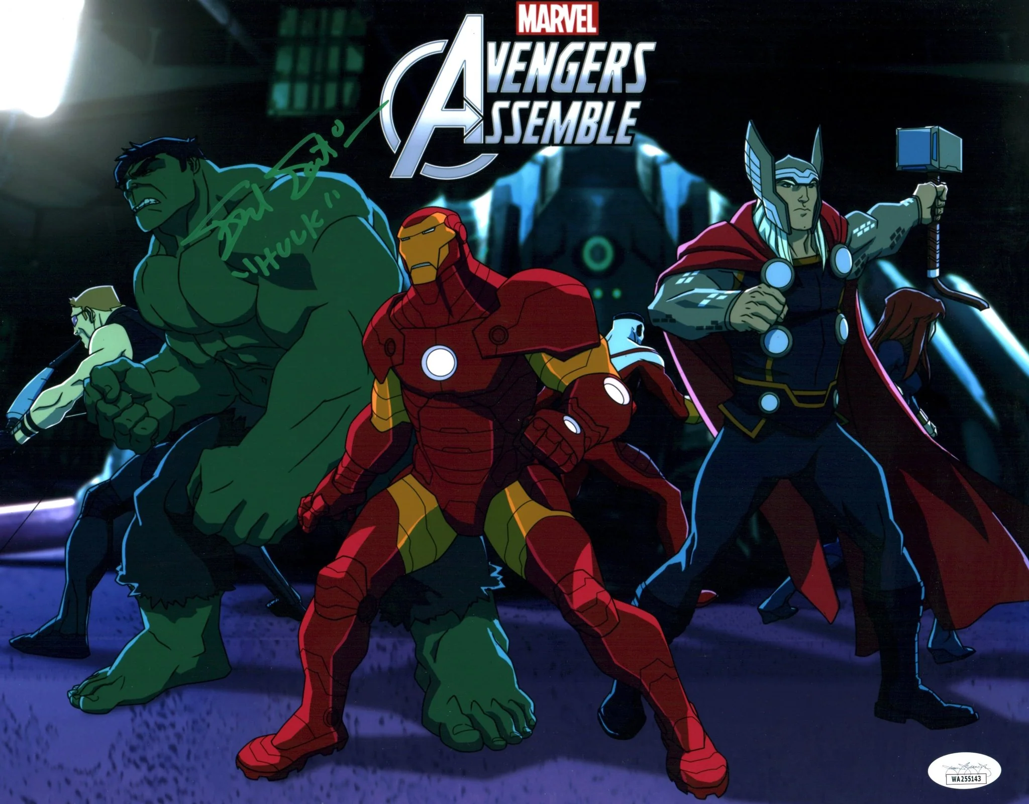 Fred Tatasciore Marvel Avengers Assemble 11x14 Signed Photo Poster JSA Certified Autograph - Image 2