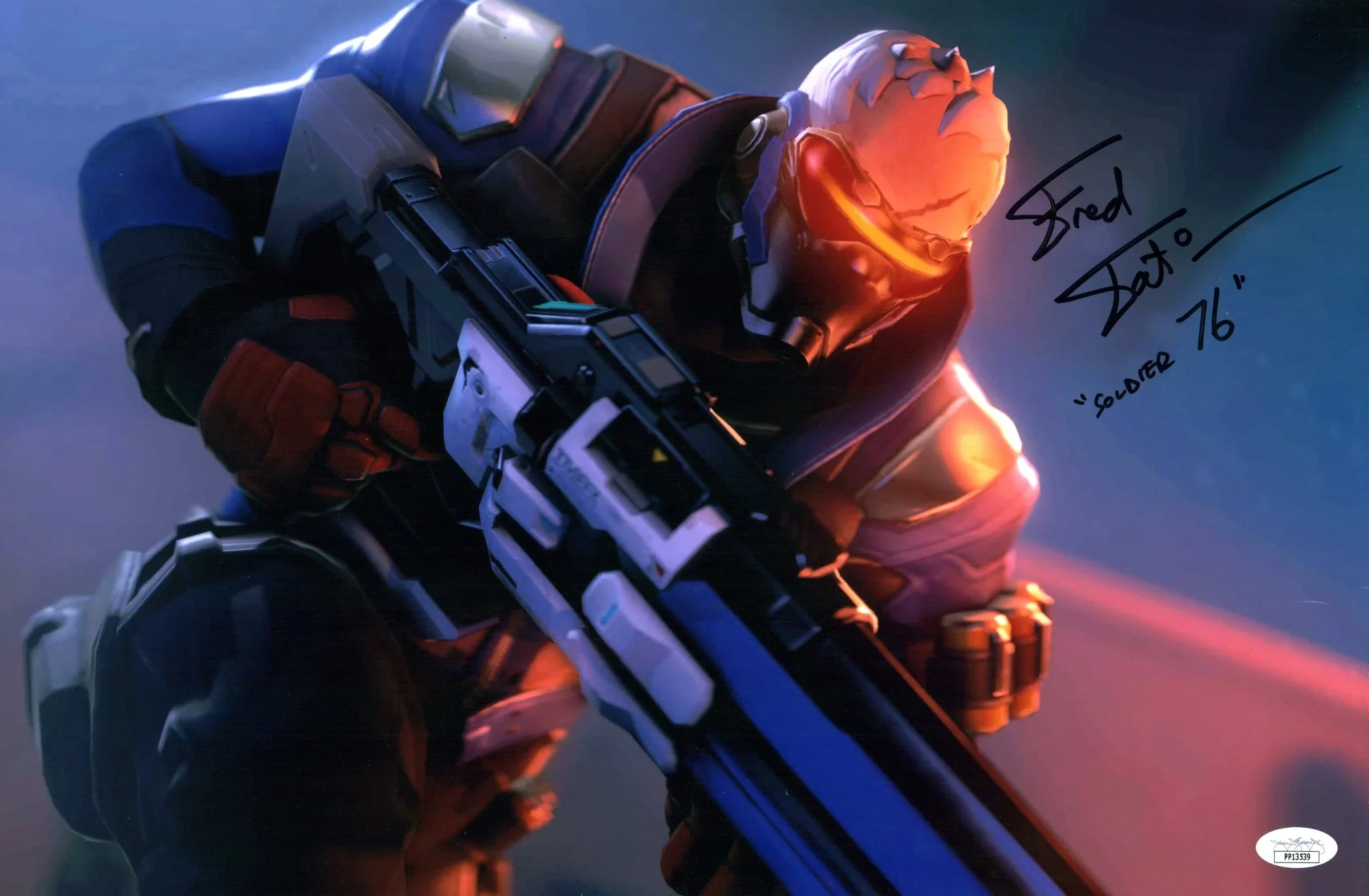 Fred Tatasciore Overwatch 11x17 Photo Poster Signed JSA Certified Autograph - Image 2