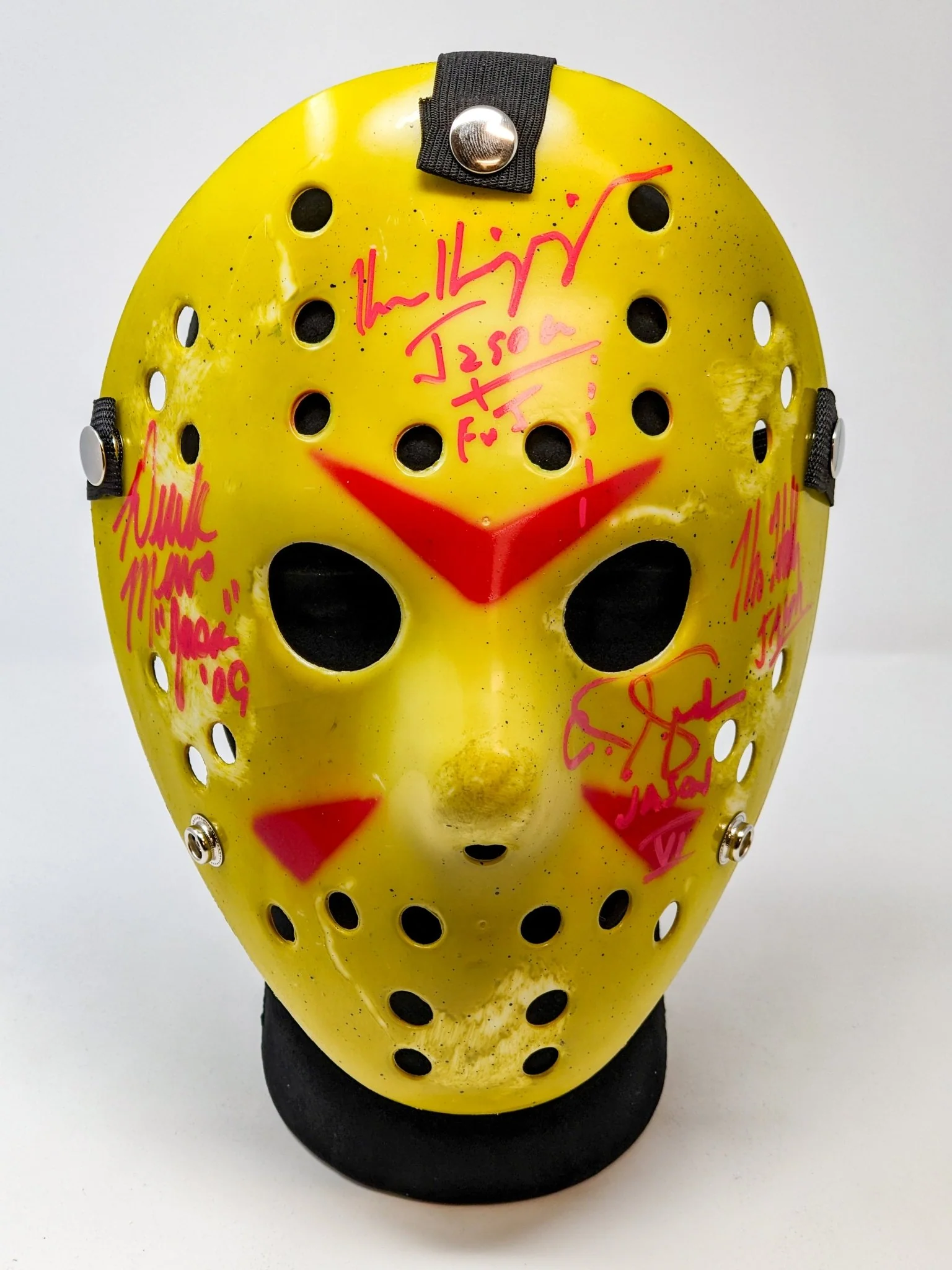 Friday the 13th JASON Hockey Mask Signed x4 Mears, Hodder, Graham, Kirzinger JSA Certified Autograph - Image 16