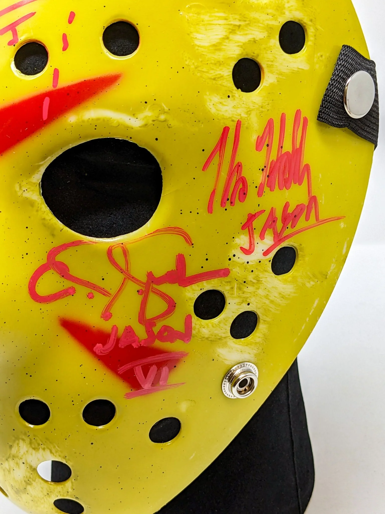 Friday the 13th JASON Hockey Mask Signed x4 Mears, Hodder, Graham, Kirzinger JSA Certified Autograph - Image 19