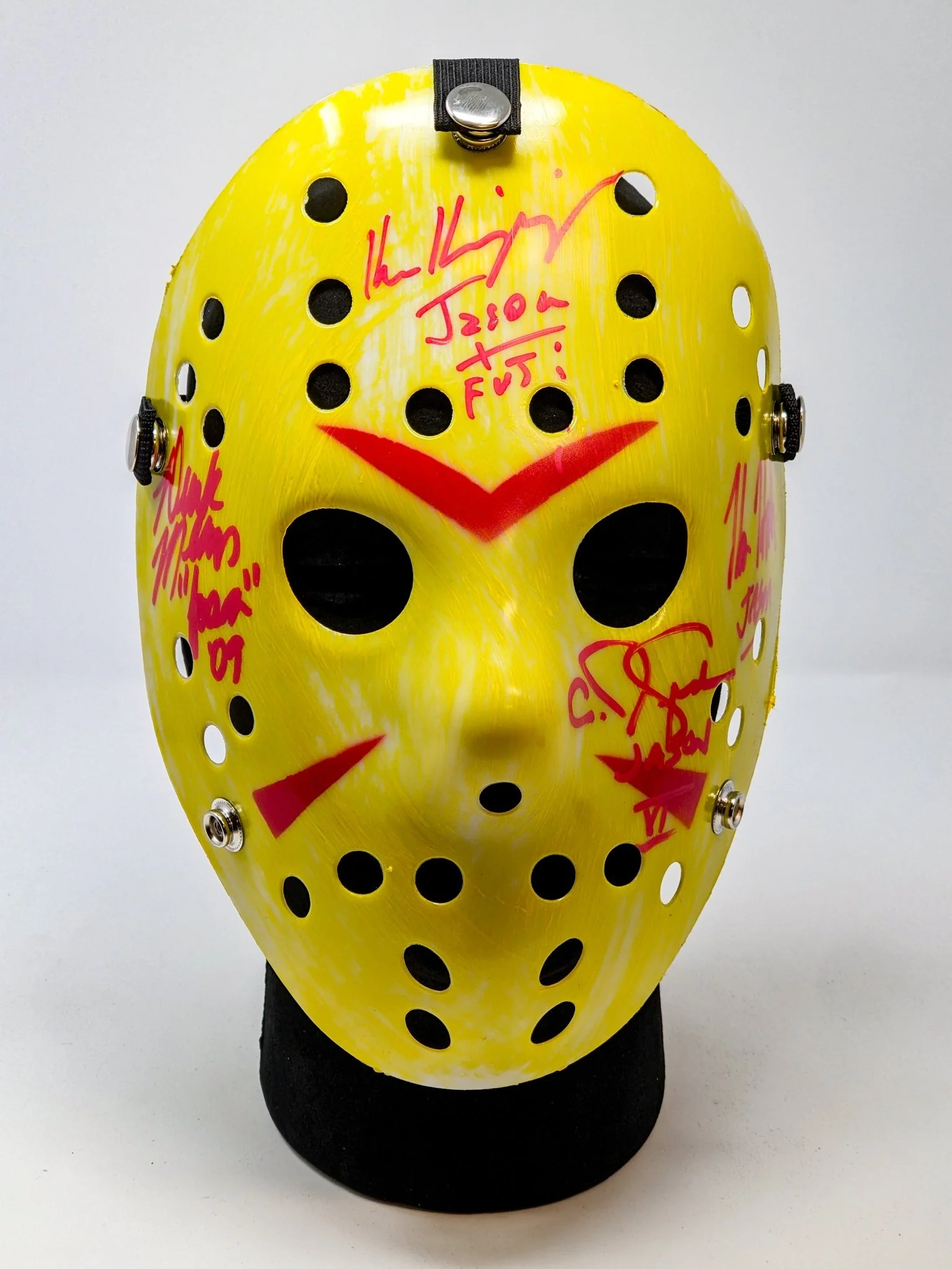 Friday the 13th JASON Hockey Mask Signed x4 Mears, Hodder, Graham, Kirzinger JSA Certified Autograph - Image 26